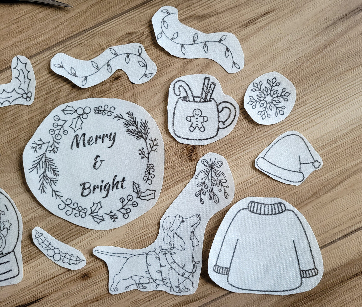 Christmas Stick and Stitch Embroidery Patterns