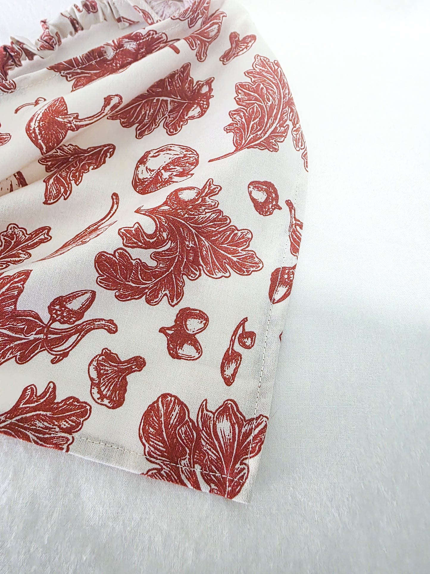 Fall Mushroom Print Elastic Hair Bandana