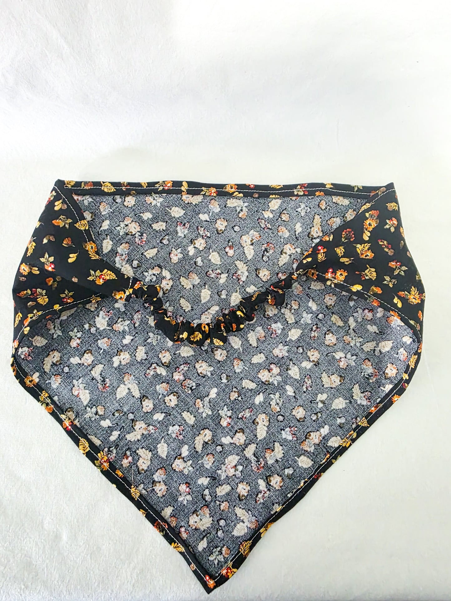 Autumn Floral Print Elastic Hair Bandana