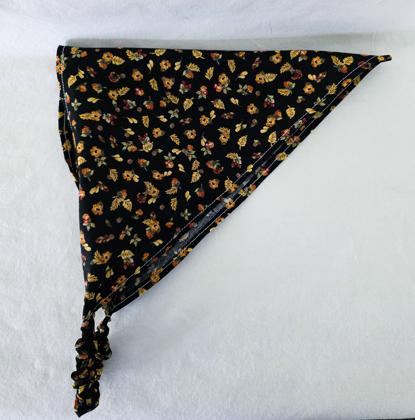 Autumn Floral Print Elastic Hair Bandana