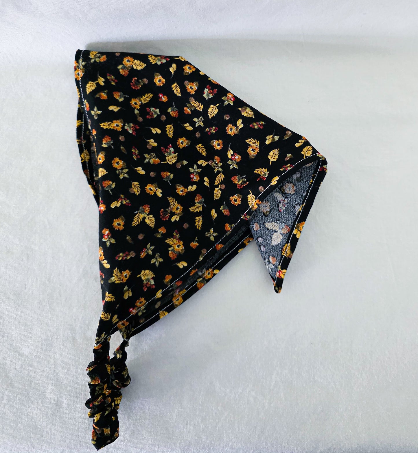 Autumn Floral Print Elastic Hair Bandana