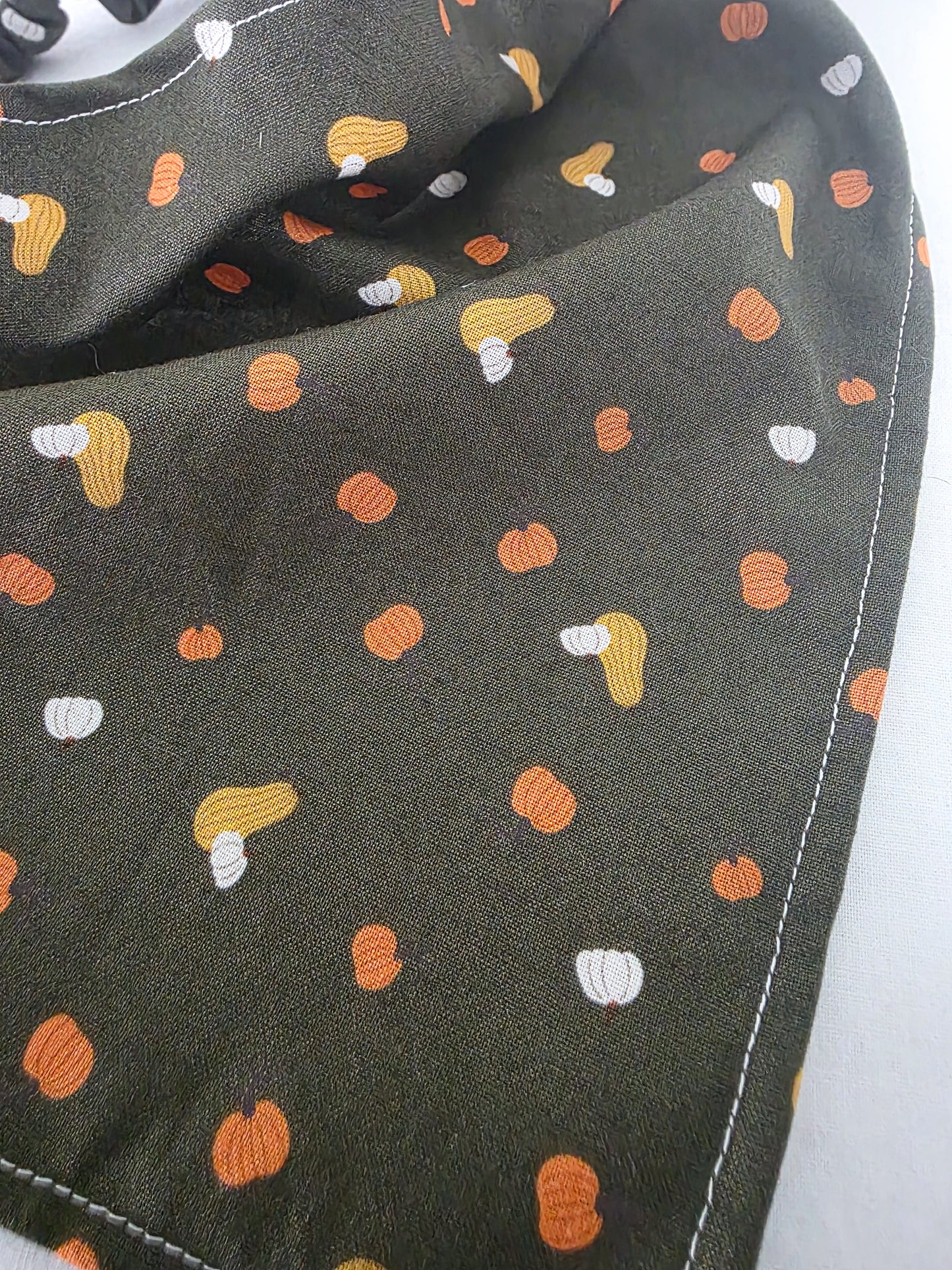 Pumpkin Print Elastic Hair Bandana