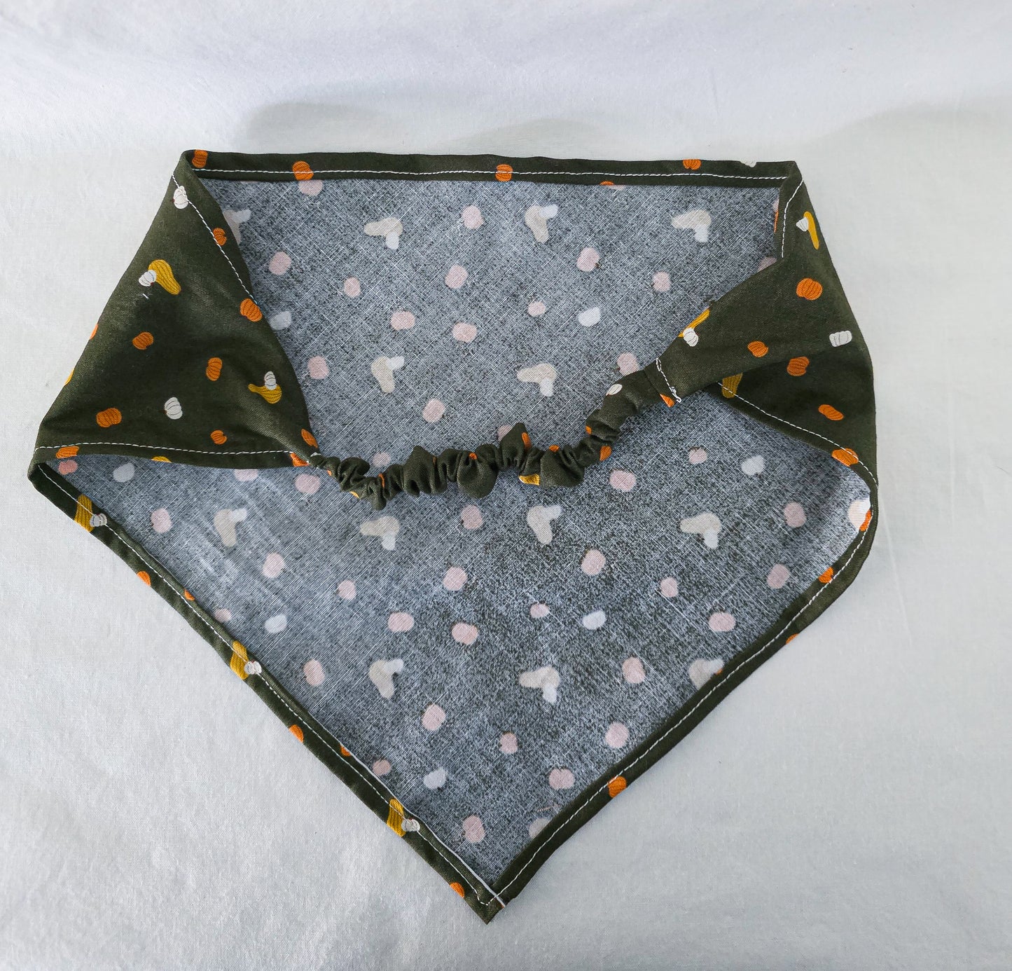 Pumpkin Print Elastic Hair Bandana