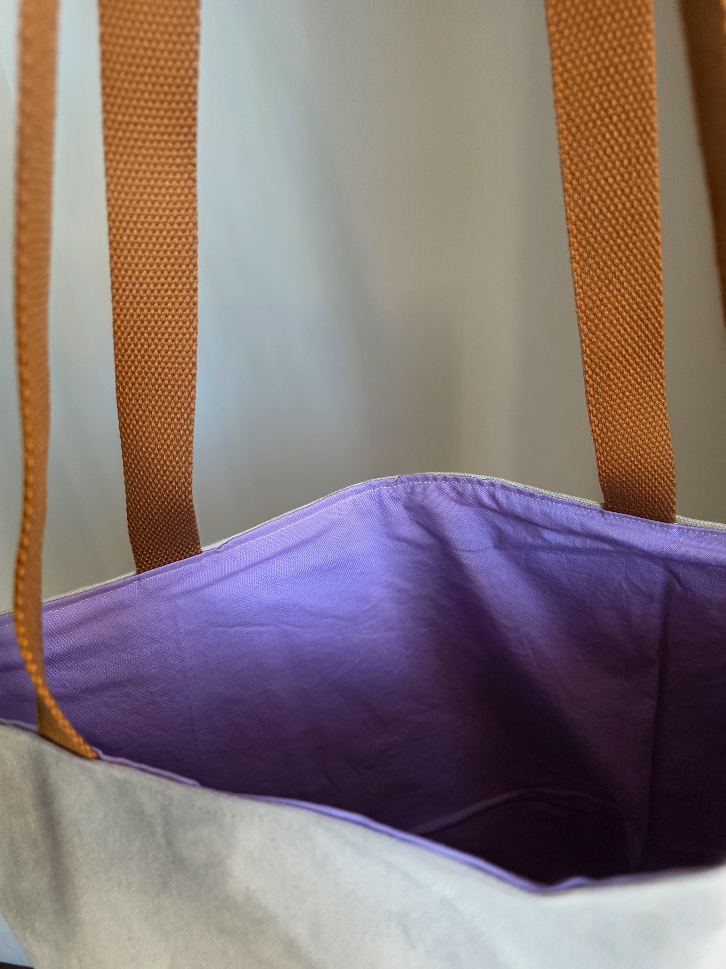 "Read Banned Books" Tote Bag w/ Orange Straps