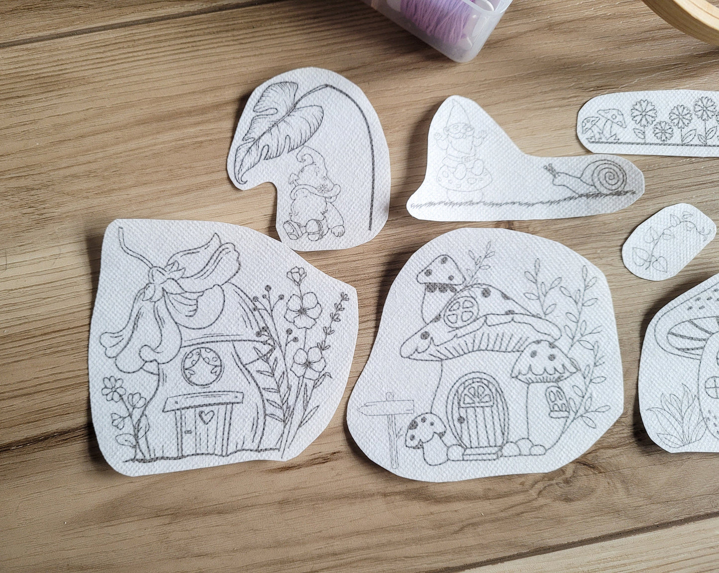 Gnome House Stick and Stitch Embroidery Patterns