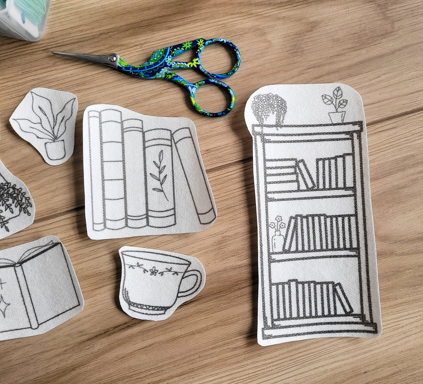 Bookish Stick and Stitch Embroidery Patterns