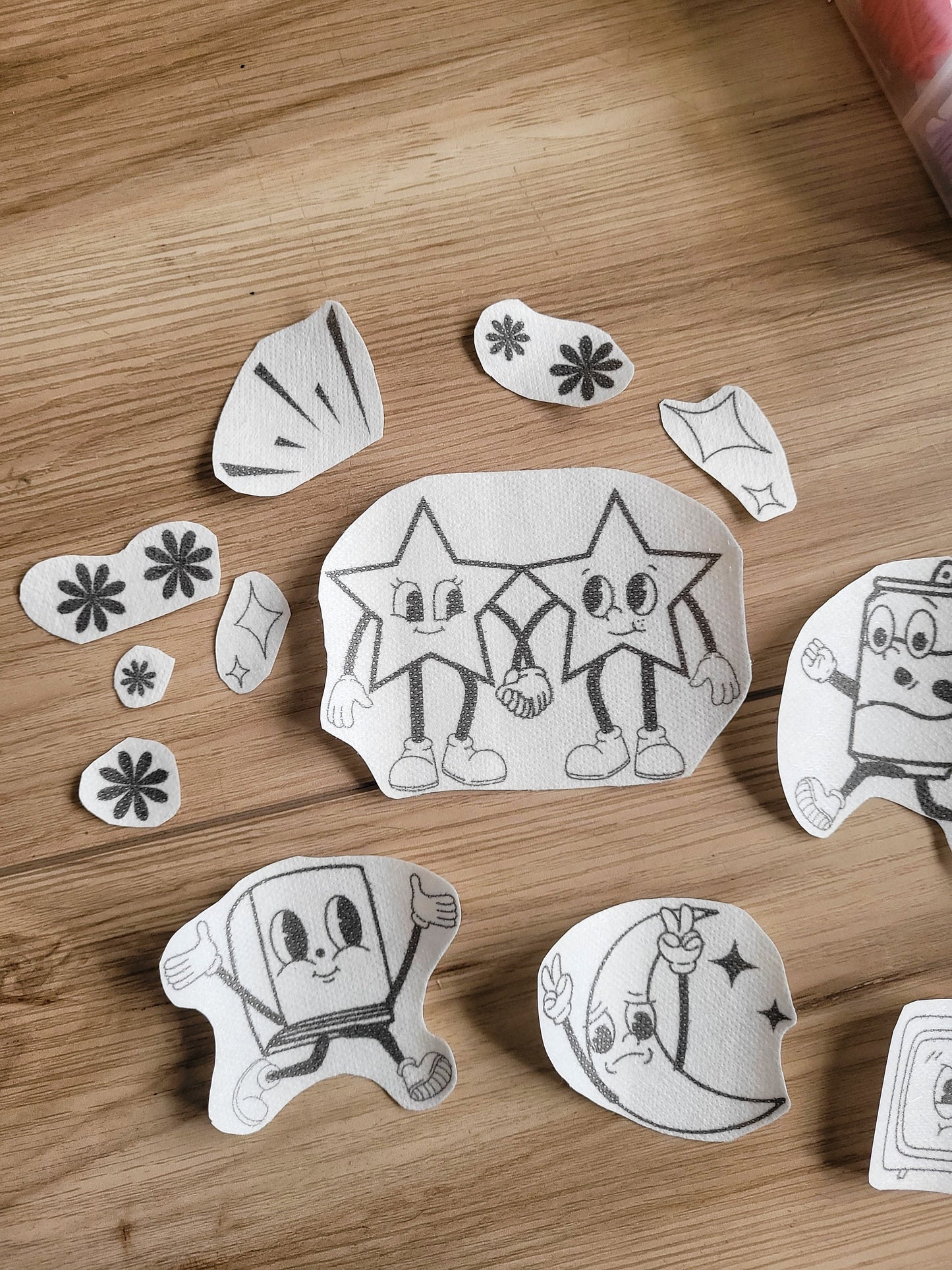 Retro Cartoon Stick and Stitch Embroidery Patterns
