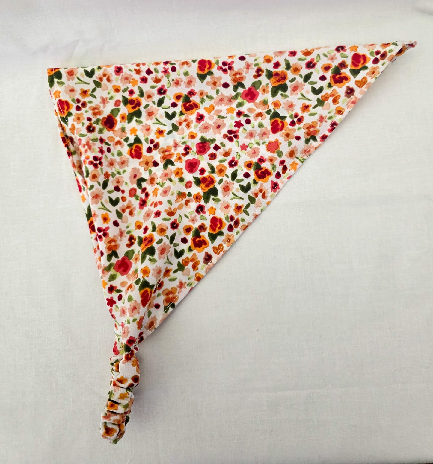 Bright Floral Print Elastic Hair Bandana