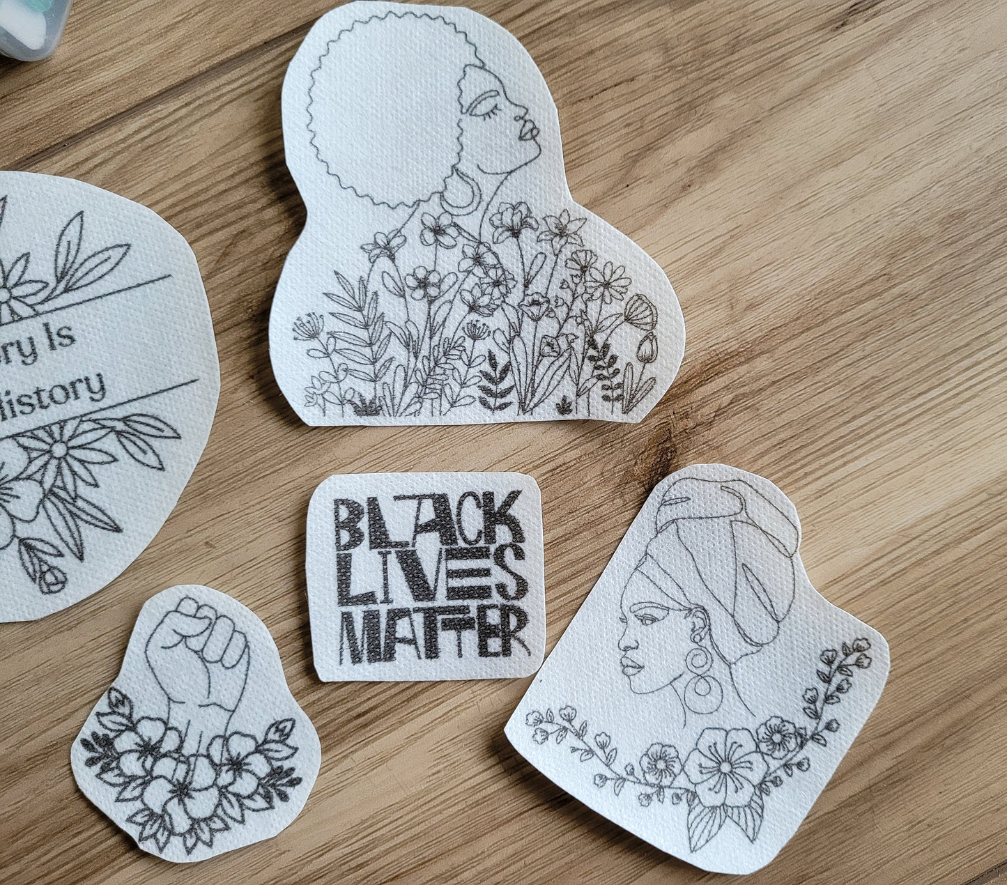 Black Lives Matter Stick and Stitch Embroidery Patterns