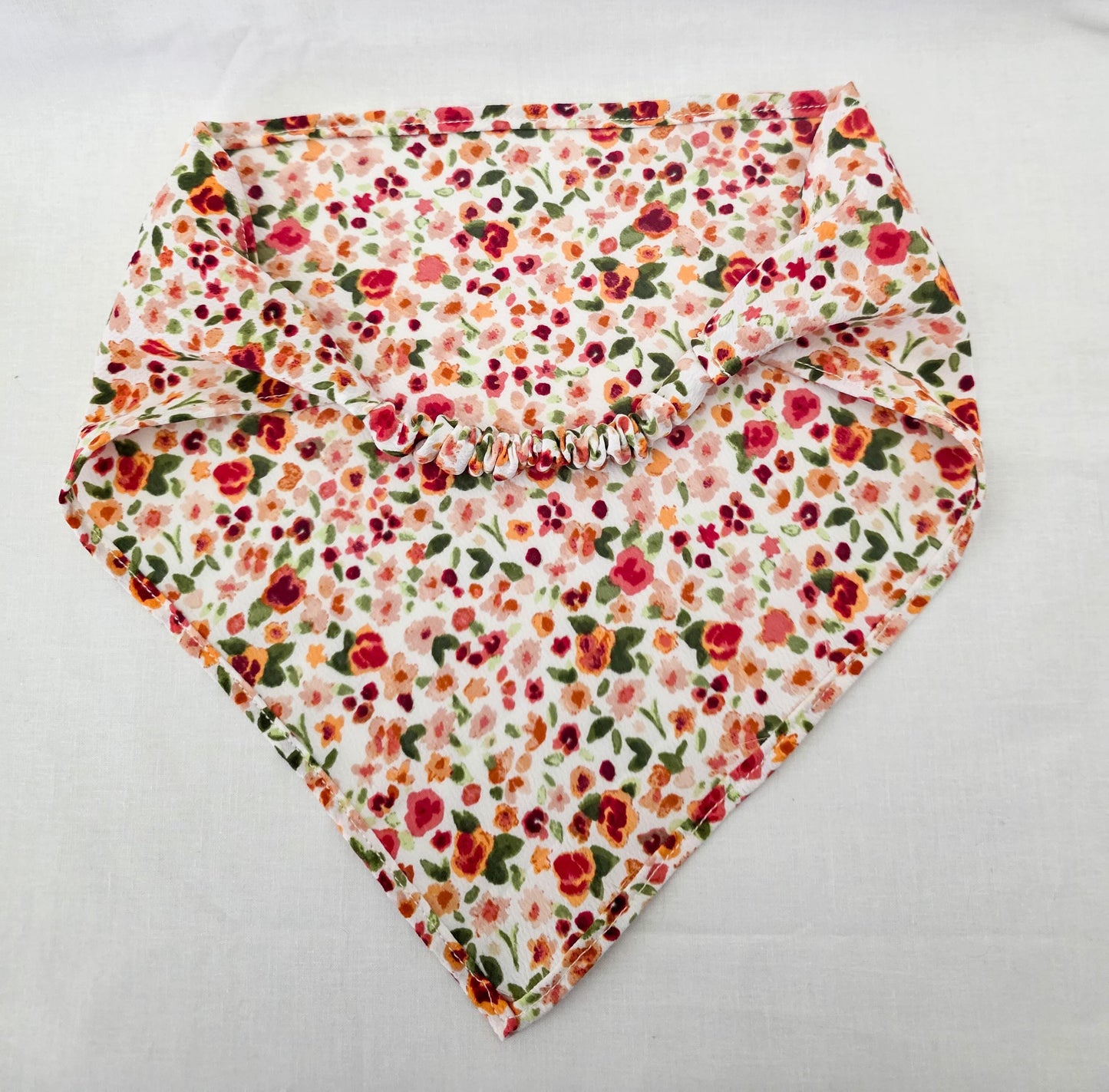 Bright Floral Print Elastic Hair Bandana