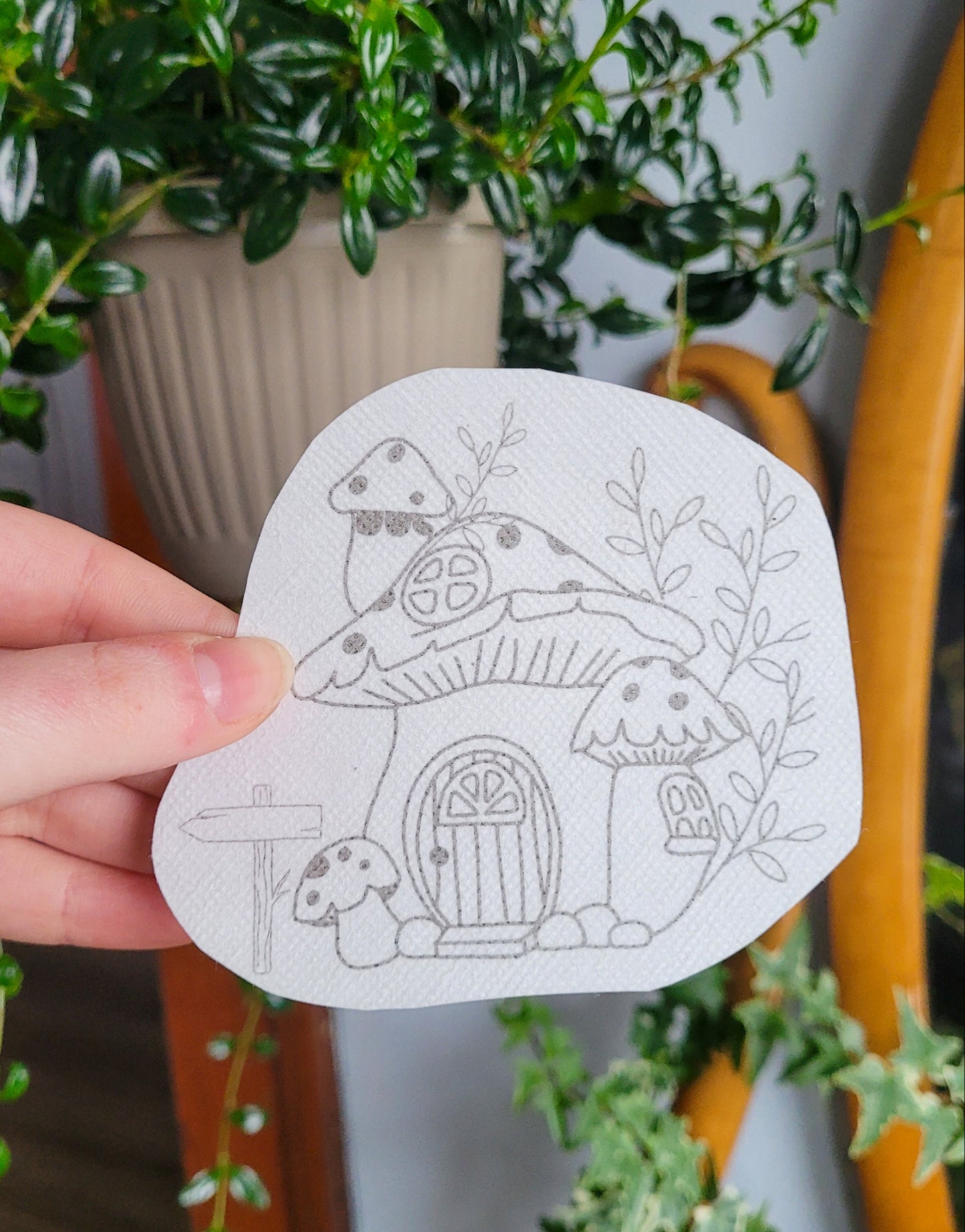 Gnome House Stick and Stitch Embroidery Patterns