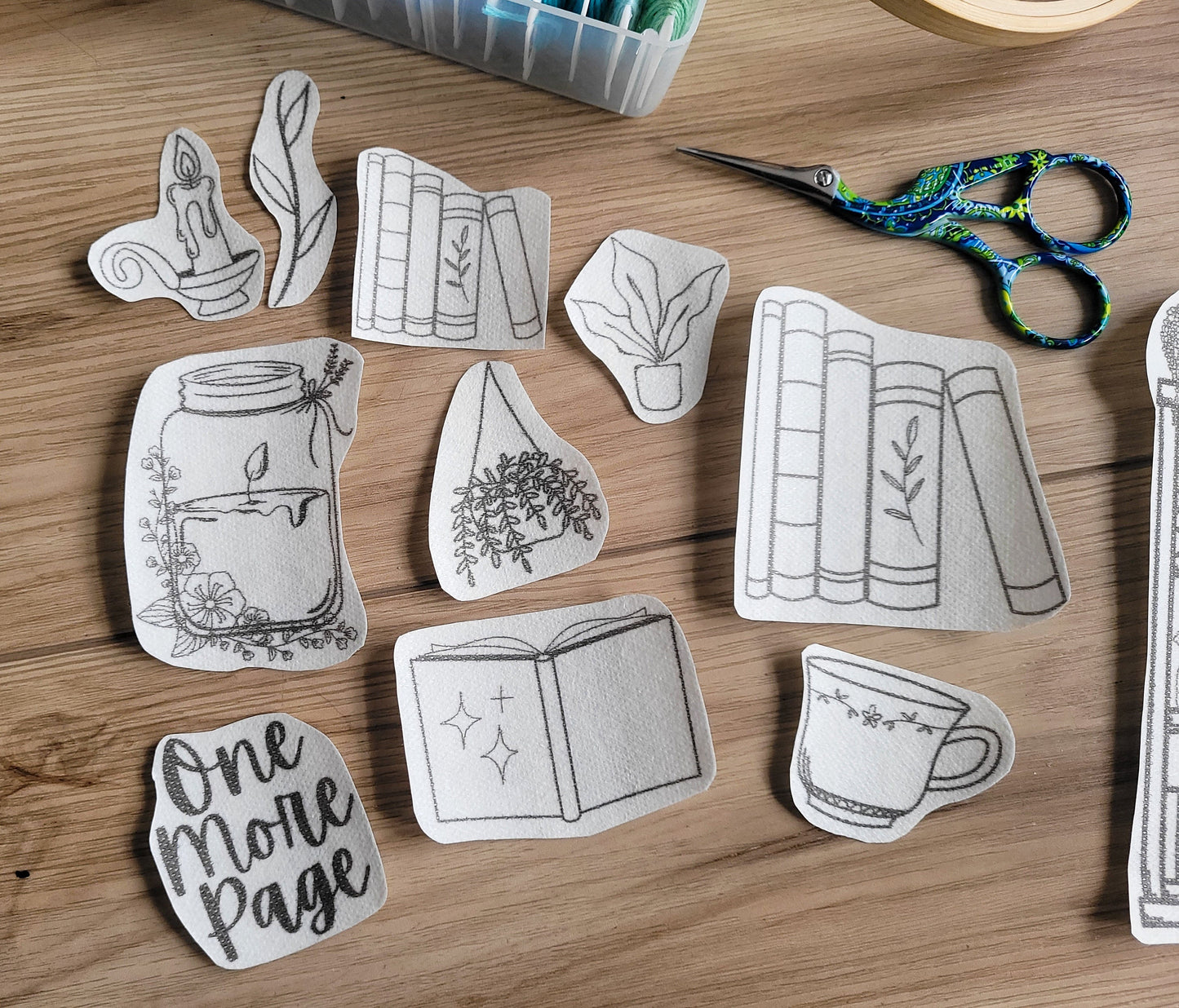 Bookish Stick and Stitch Embroidery Patterns
