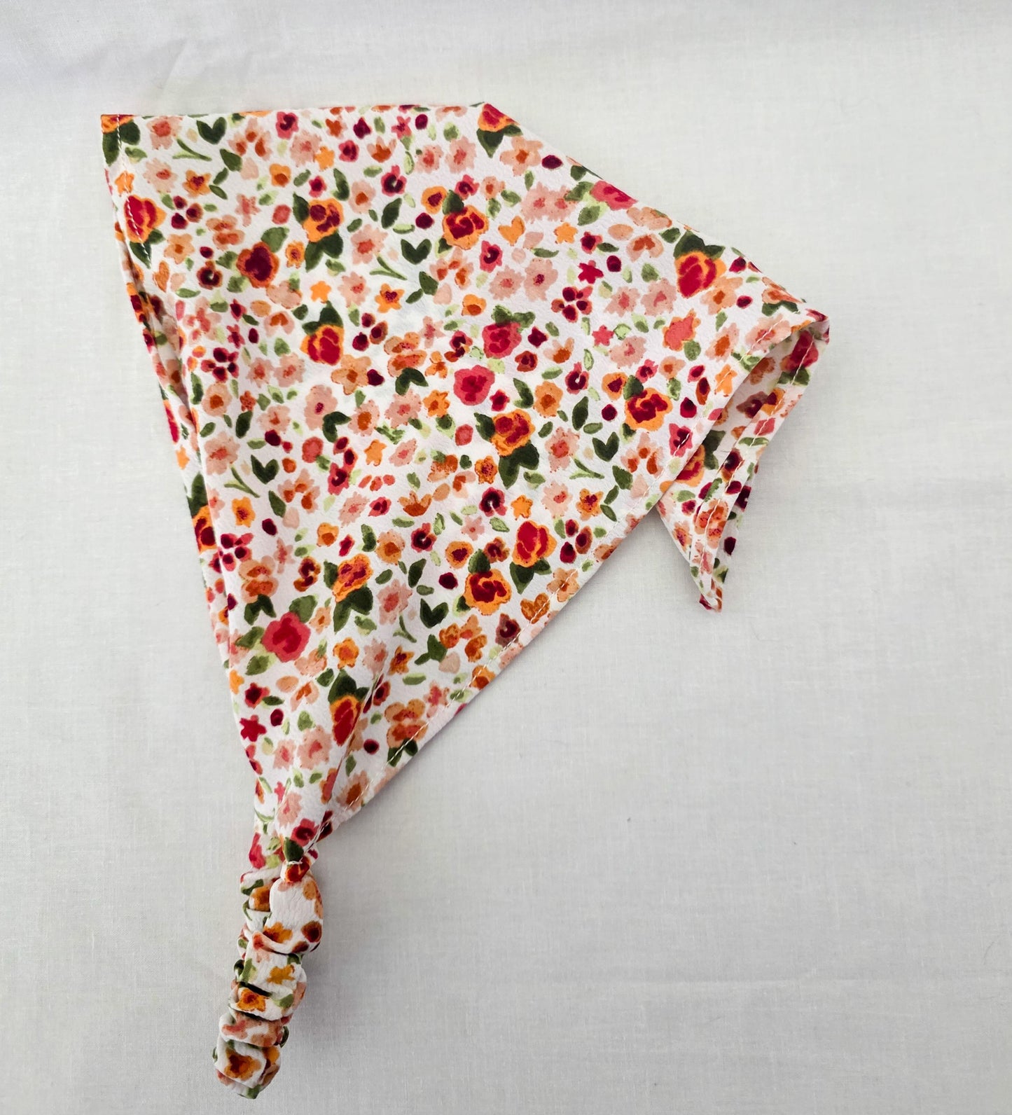 Bright Floral Print Elastic Hair Bandana