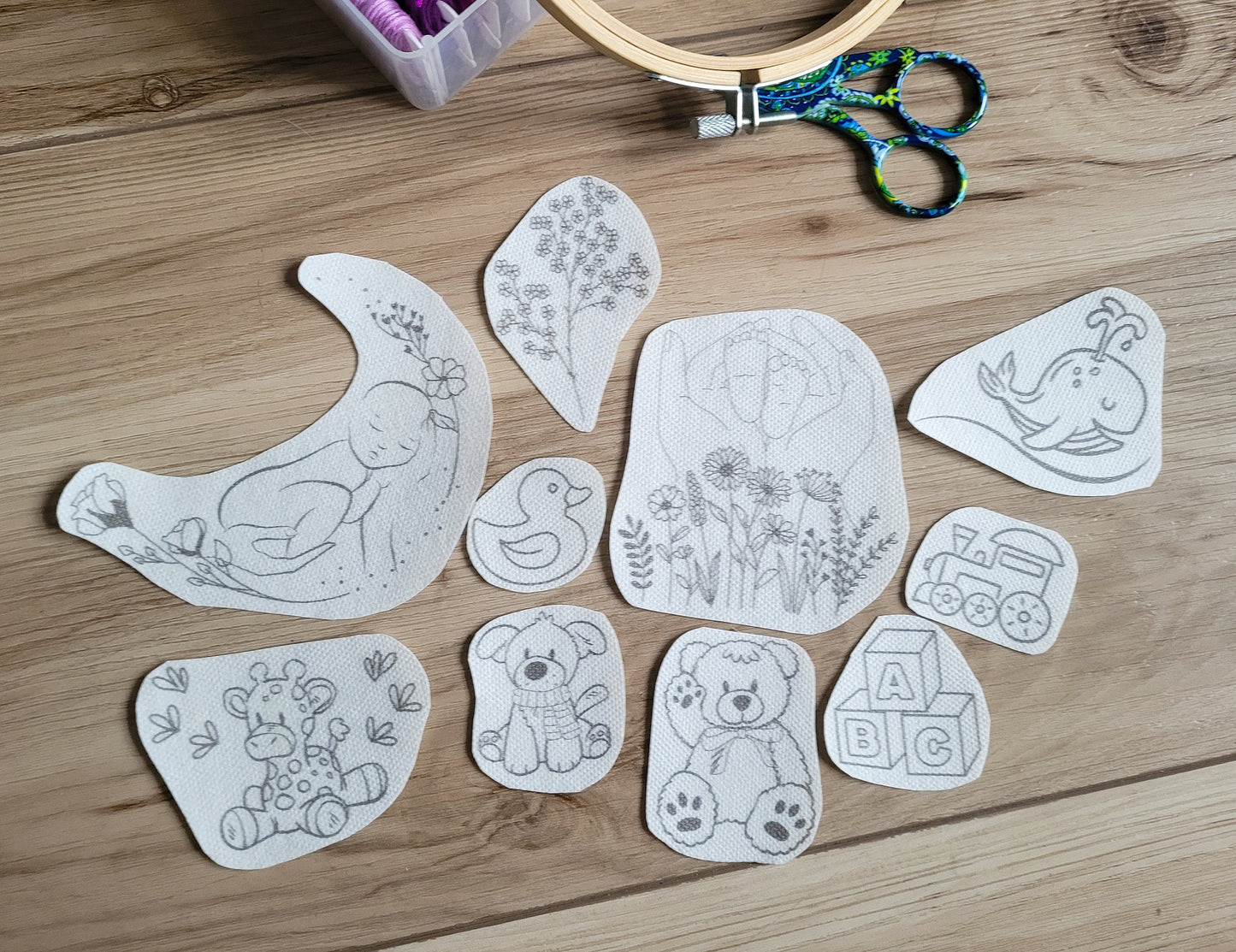 Newborn Baby Stick and Stitch Embroidery Patterns