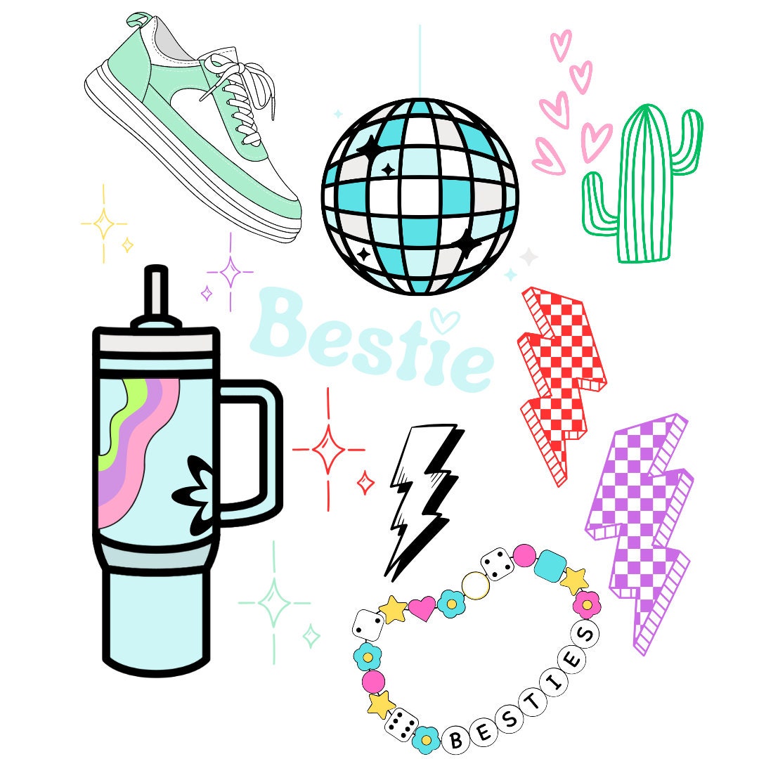 Preppy Aesthetic Stick and Stitch Embroidery Patterns