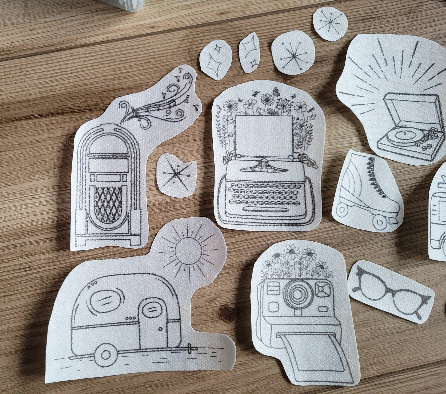Retro Activity Stick and Stitch Embroidery Patterns