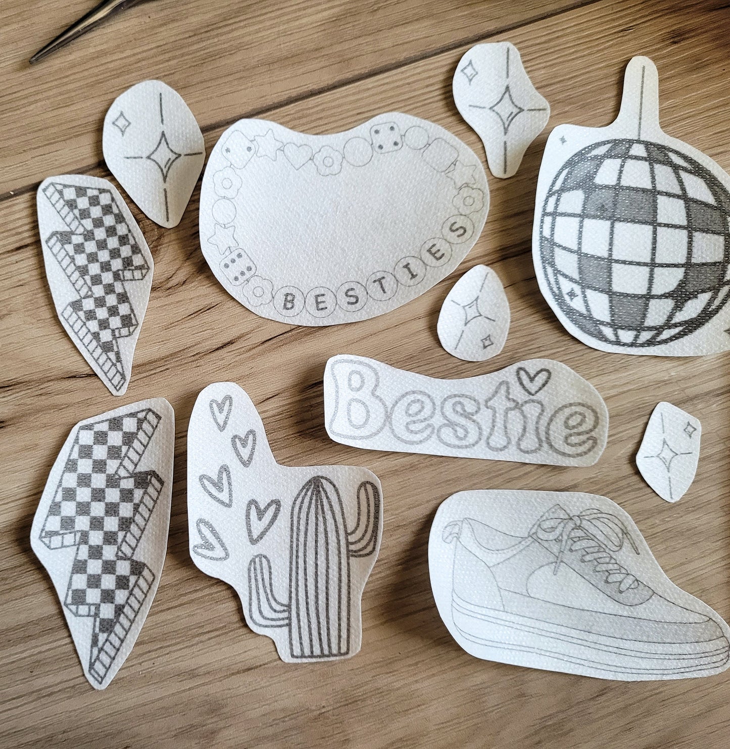 Preppy Aesthetic Stick and Stitch Embroidery Patterns