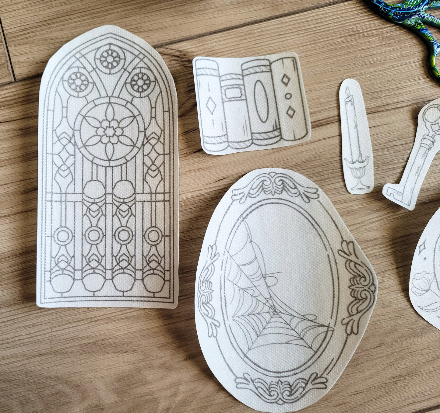 Gothic Inspired Stick and Stitch Embroidery Patterns