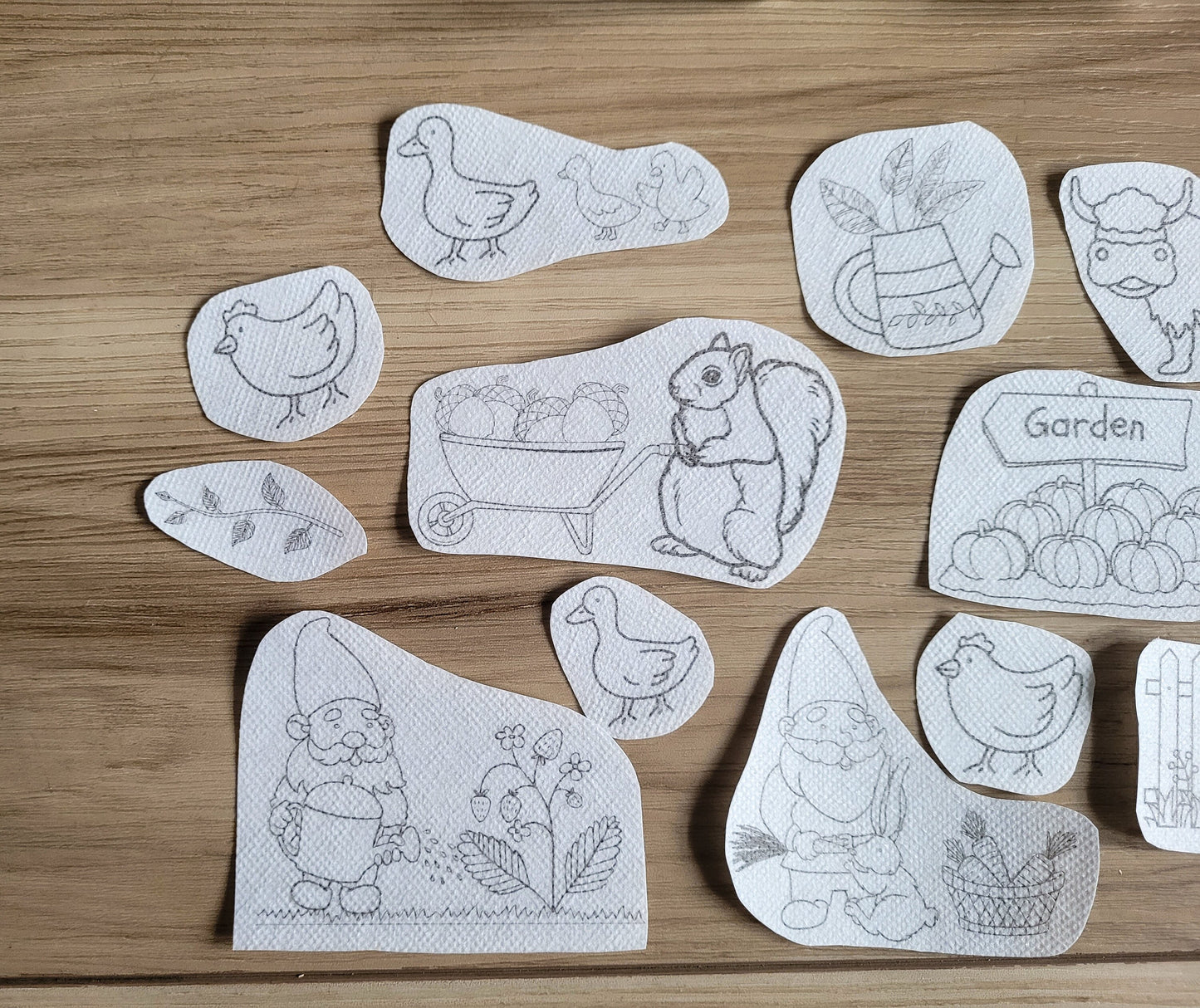 Whimsical Cottagecore Stick and Stitch Embroidery Patterns