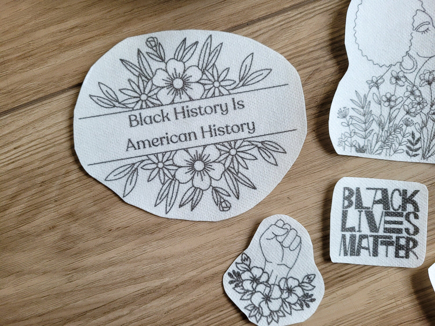 Black Lives Matter Stick and Stitch Embroidery Patterns