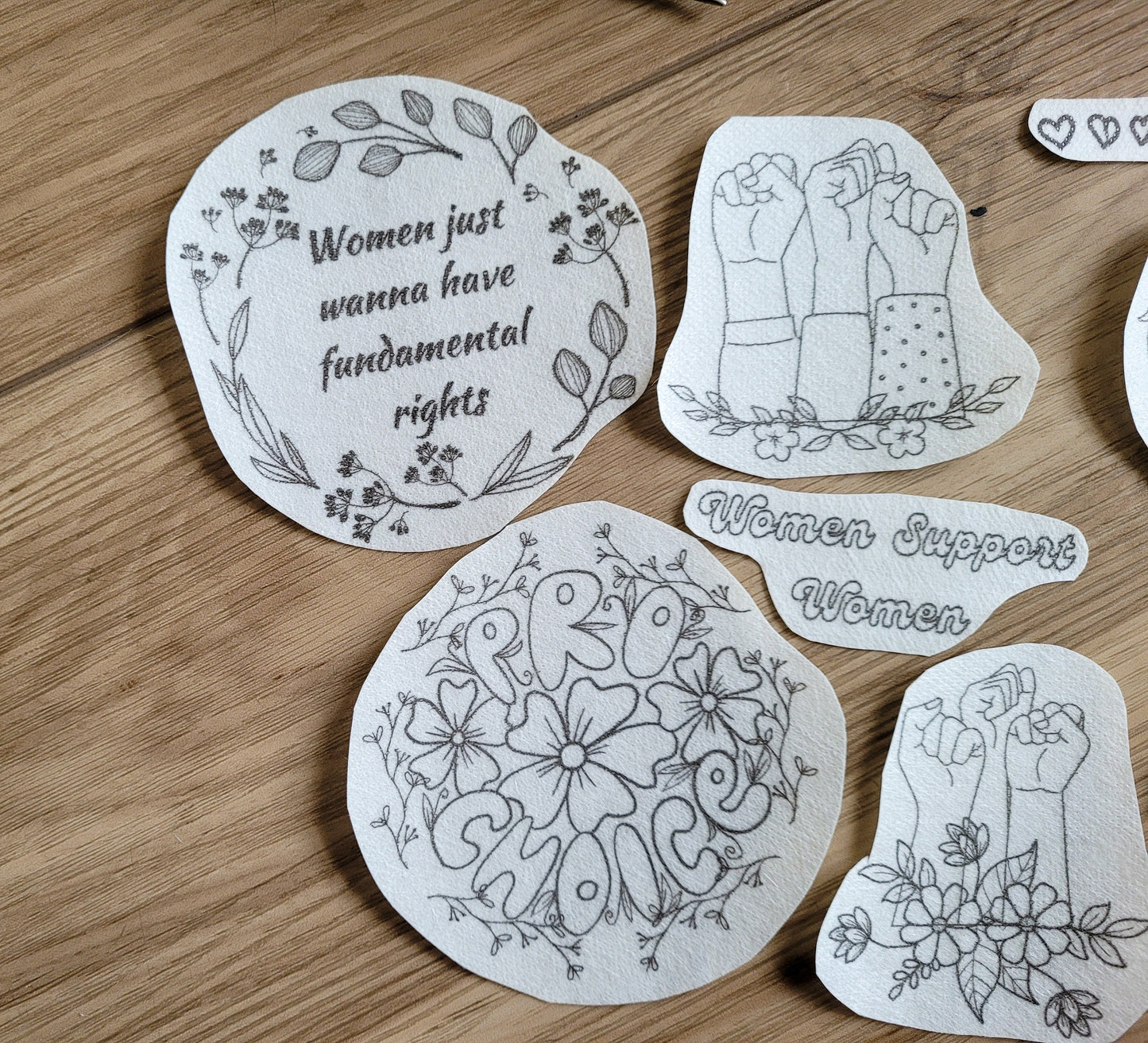 Pro Choice Stick and Stitch Embroidery Patterns