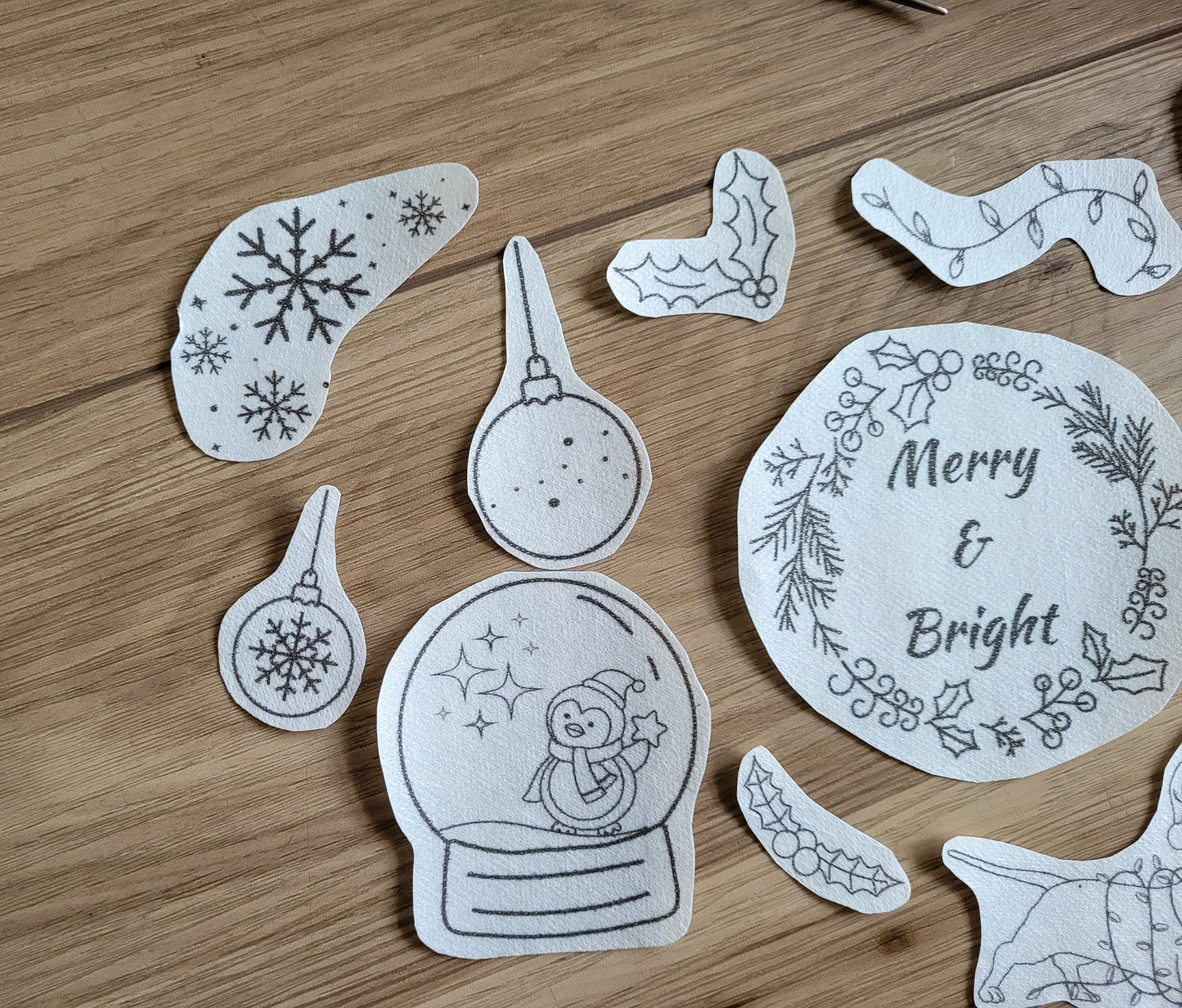 Christmas Stick and Stitch Embroidery Patterns