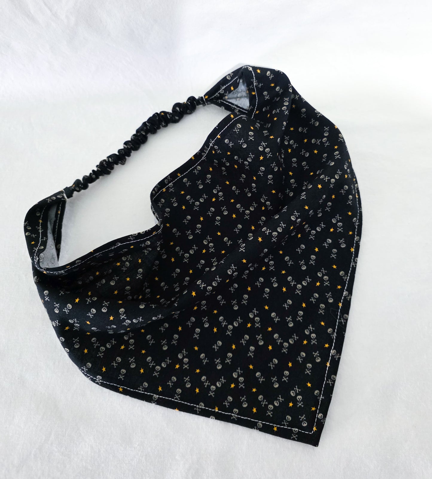 Skull Print Elastic Hair Bandana