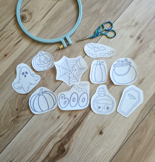 Halloween Stick and Stitch Embroidery Patterns