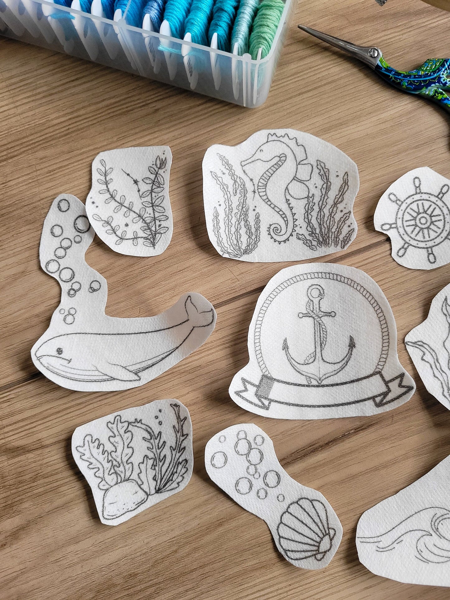 Nautical Stick and Stitch Embroidery Patterns