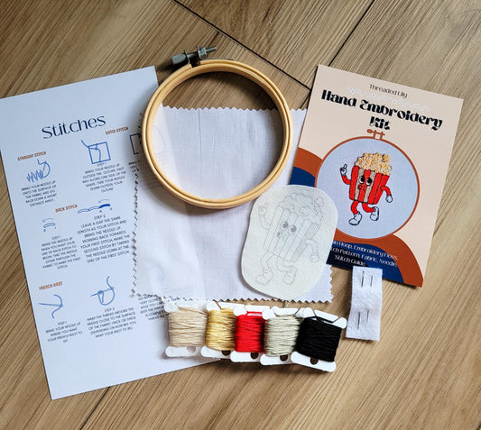 Retro Cartoon Embroidery Kit