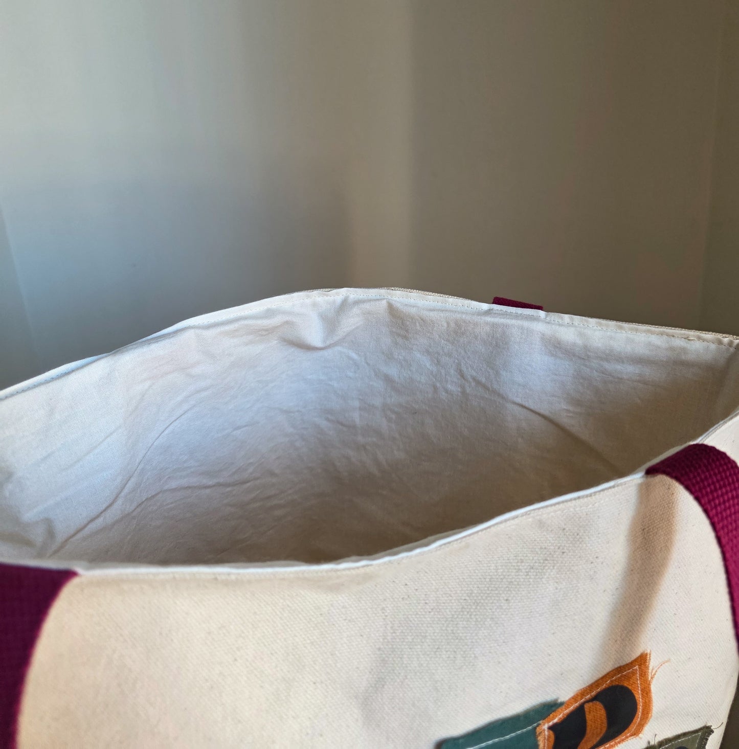 "Read Banned Books" Tote Bag w/ Magenta Straps