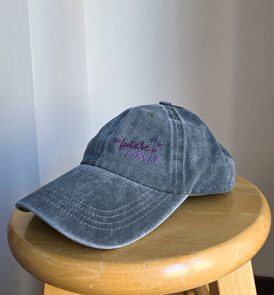 Female Empowerment Hat - Hand Embroidered