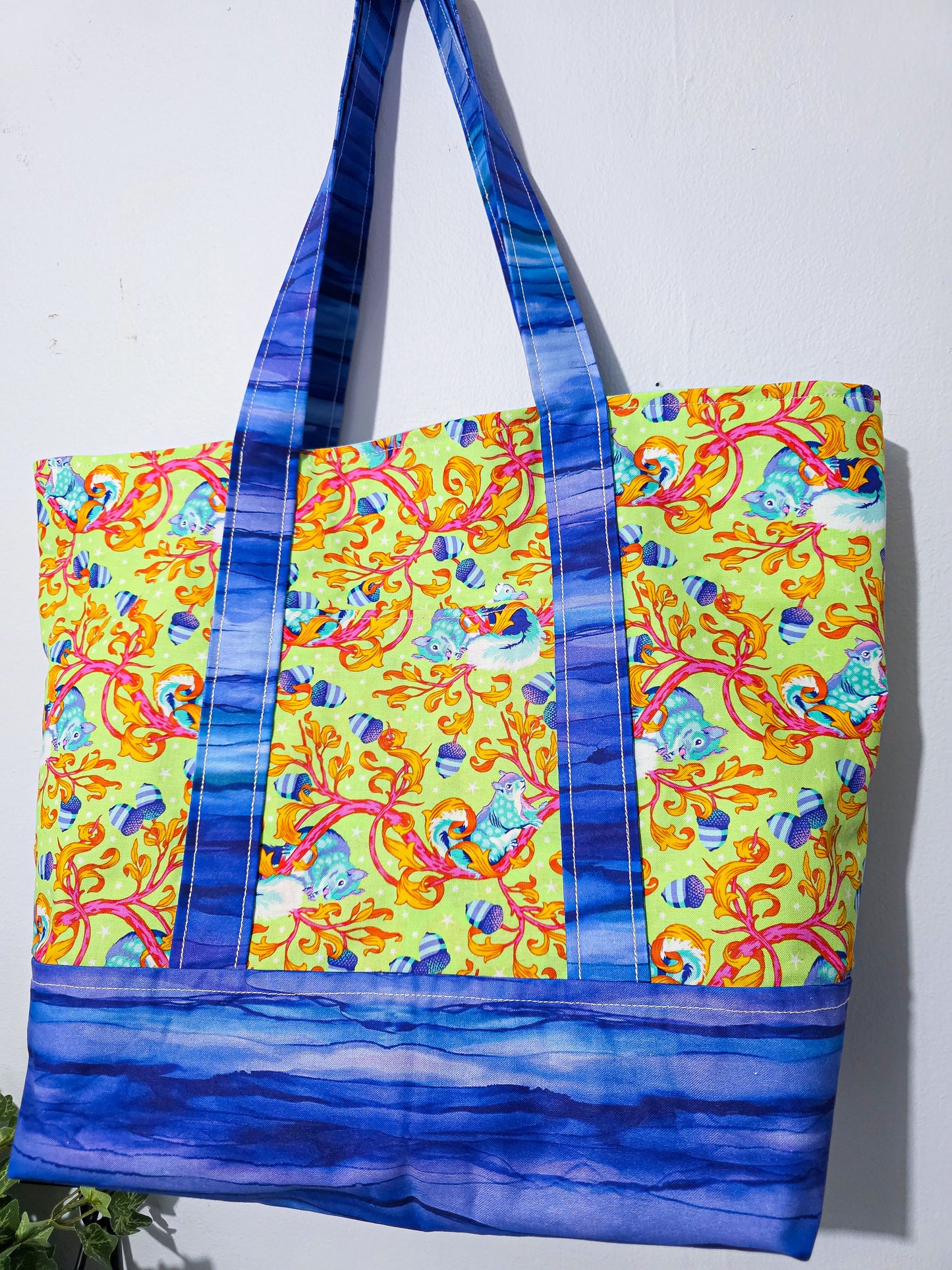 Maximalist Squirrel Print Tote bag
