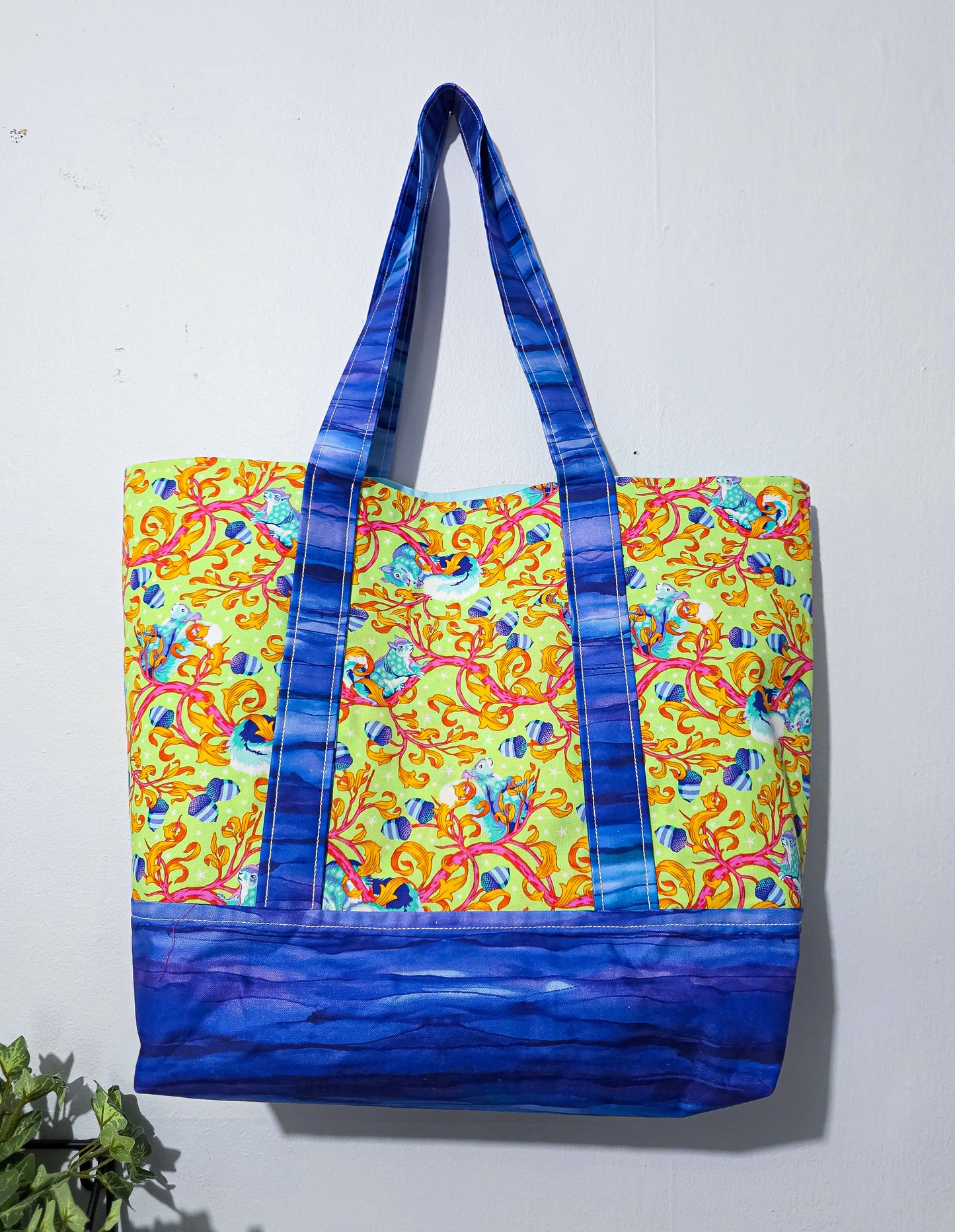Maximalist Squirrel Print Tote bag