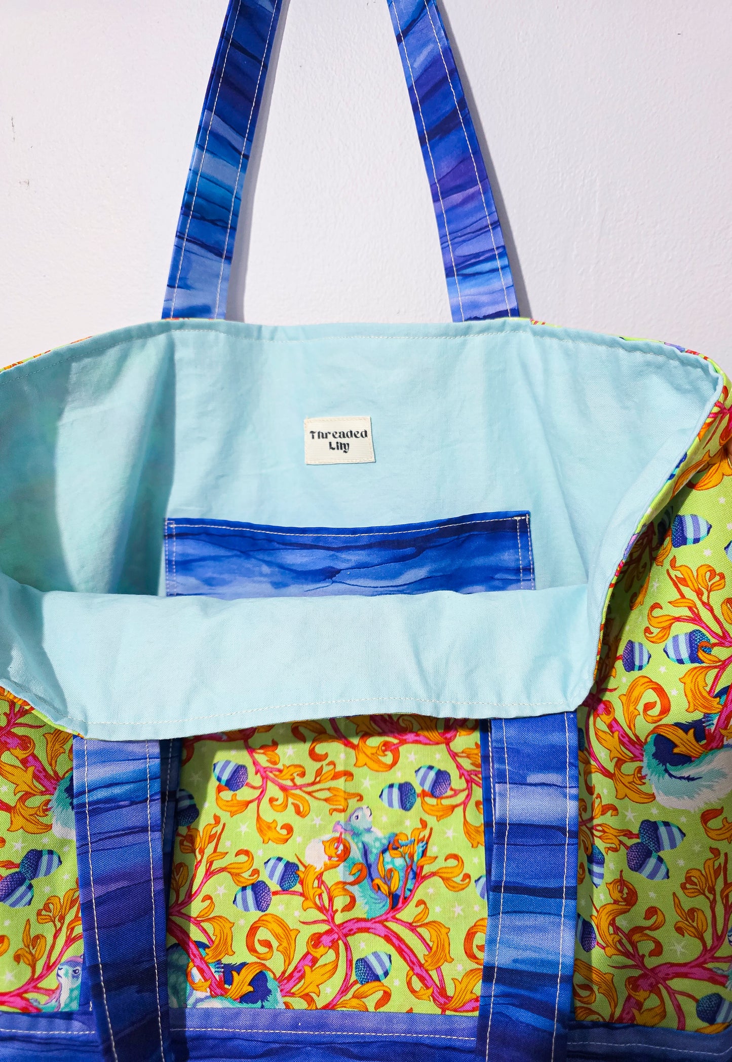 Maximalist Squirrel Print Tote bag