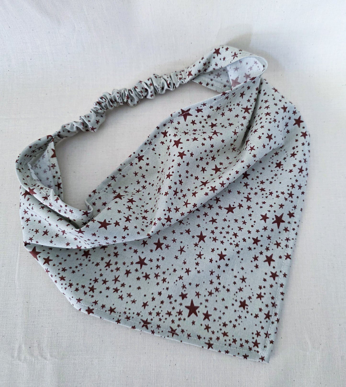 Star Print Cotton Elastic Hair Bandana
