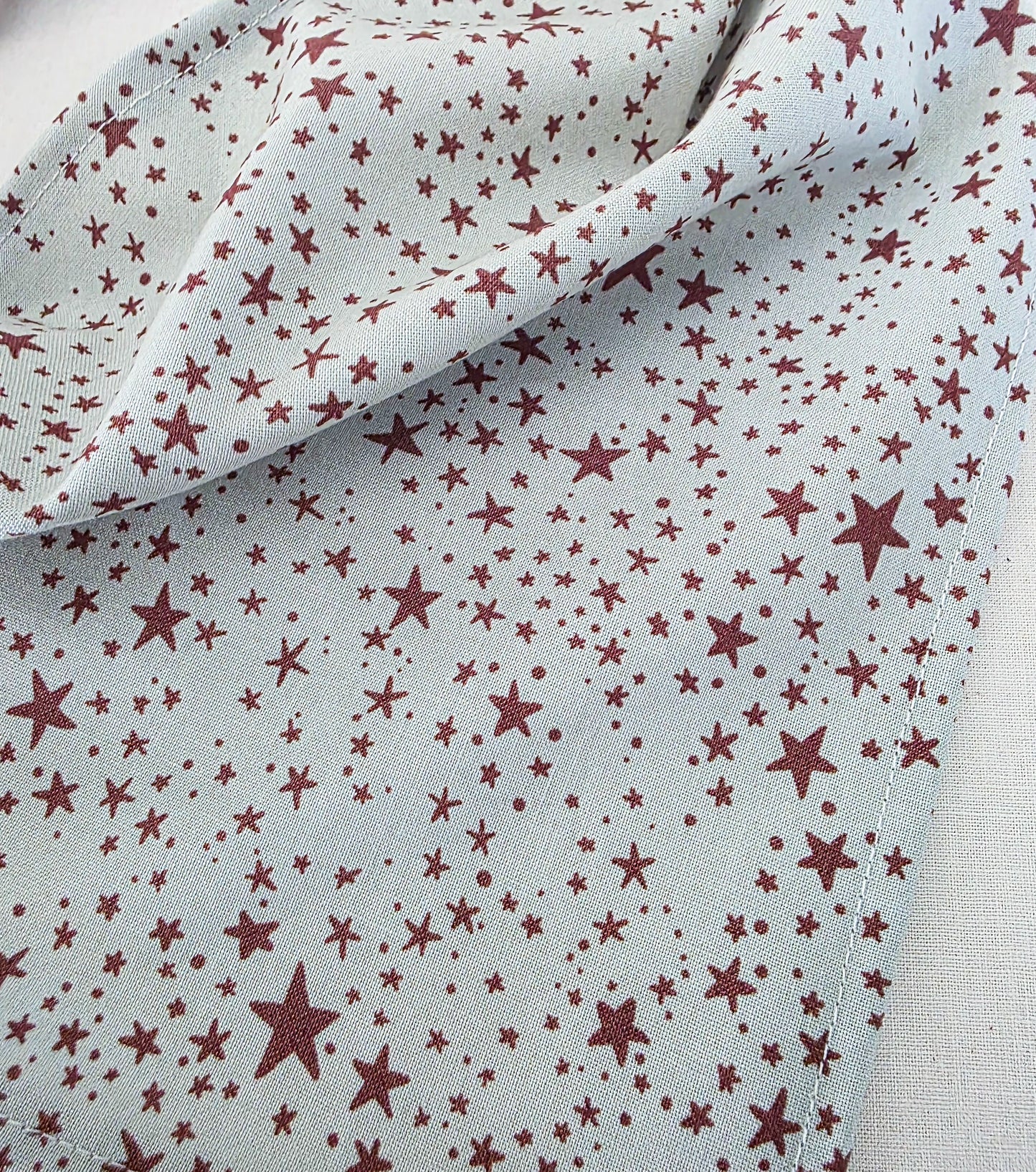 Star Print Cotton Elastic Hair Bandana