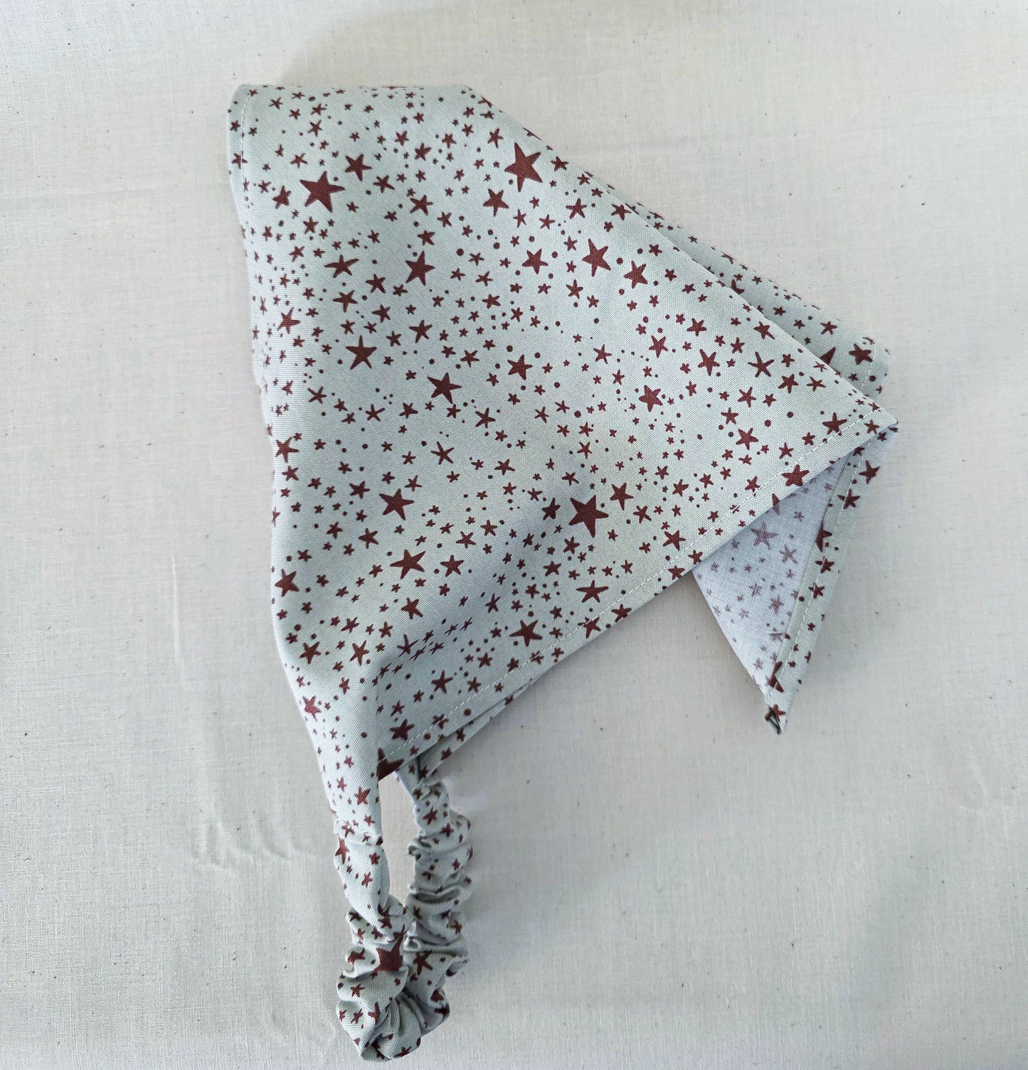 Star Print Cotton Elastic Hair Bandana