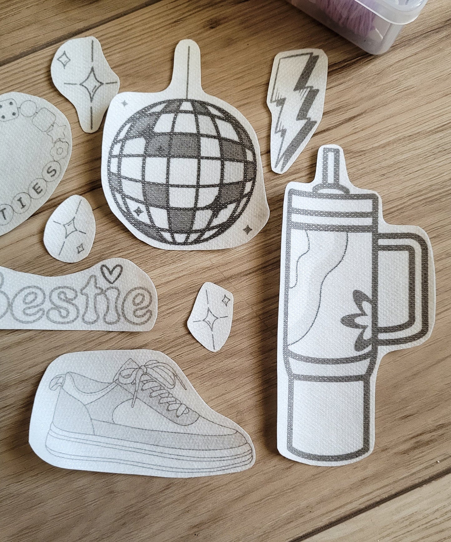 Preppy Aesthetic Stick and Stitch Embroidery Patterns