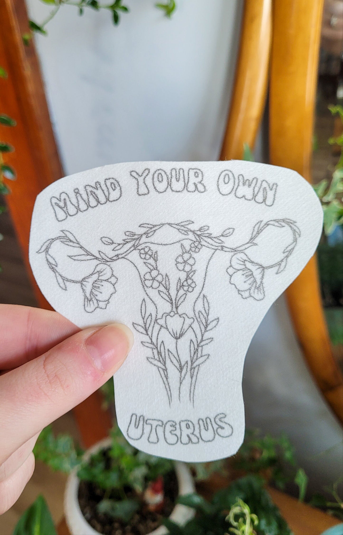 Pro Choice Stick and Stitch Embroidery Patterns