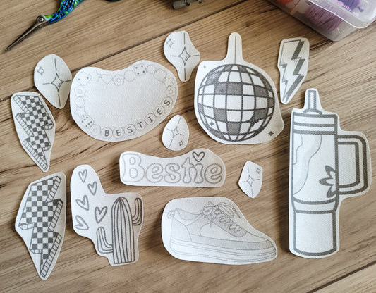 Preppy Aesthetic Stick and Stitch Embroidery Patterns