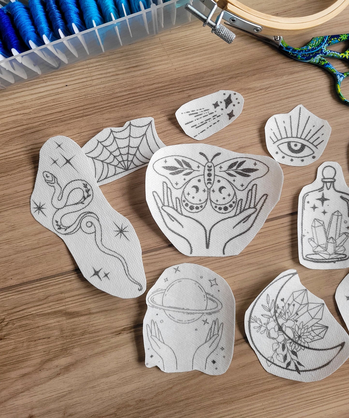 Mystic & Celestial Stick and Stitch Embroidery Patterns