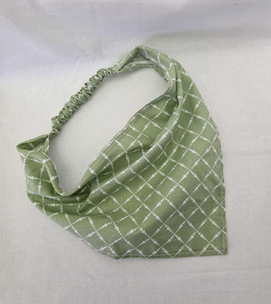 Sage Green Elastic Hair Bandana