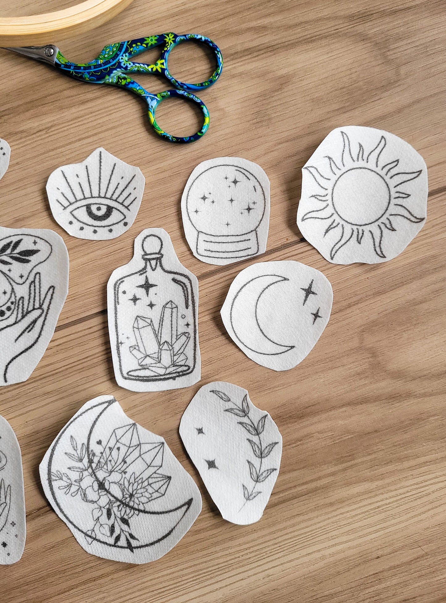 Mystic & Celestial Stick and Stitch Embroidery Patterns