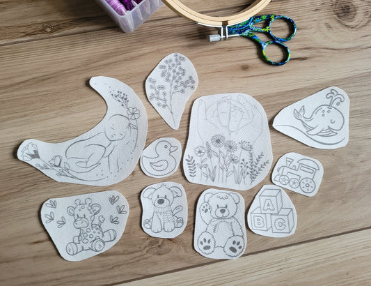 Newborn Baby Stick and Stitch Embroidery Patterns