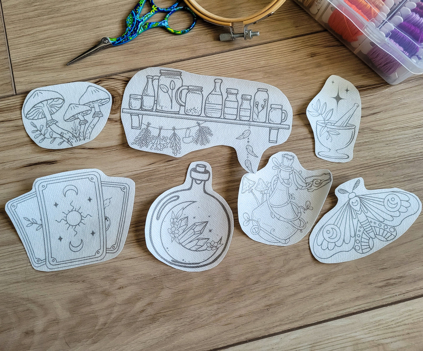 Witchy Stick and Stitch Embroidery Patterns