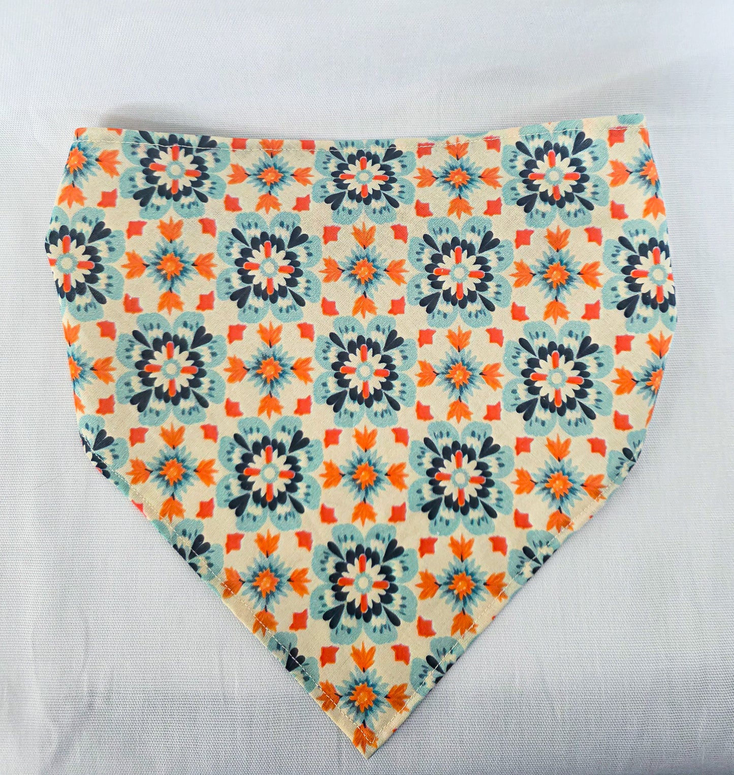 Retro Tile Inspire Print Elastic Hair Bandana
