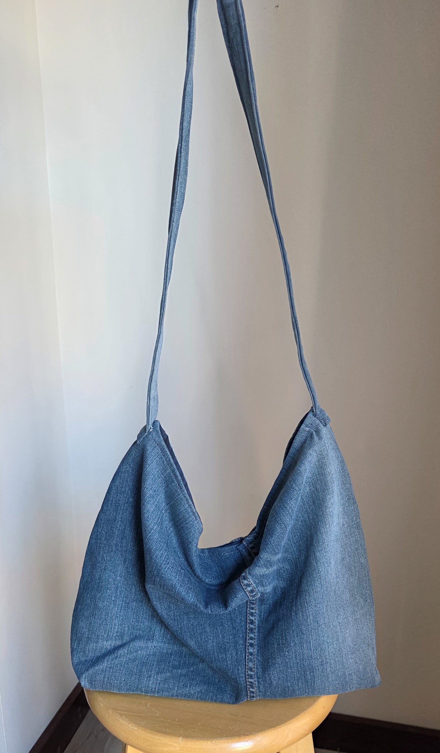 Upcycled Jean Shoulder Bag