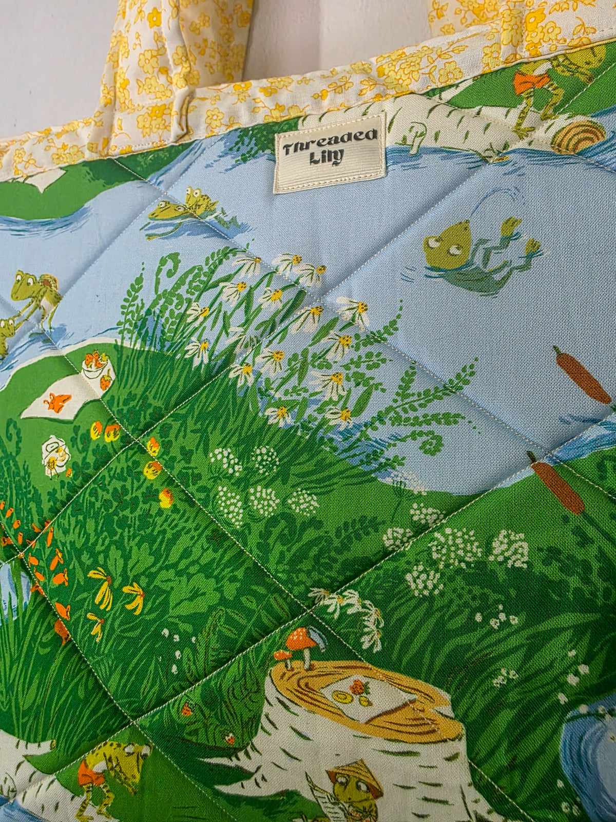 Frog Pond Quilted Tote Bag