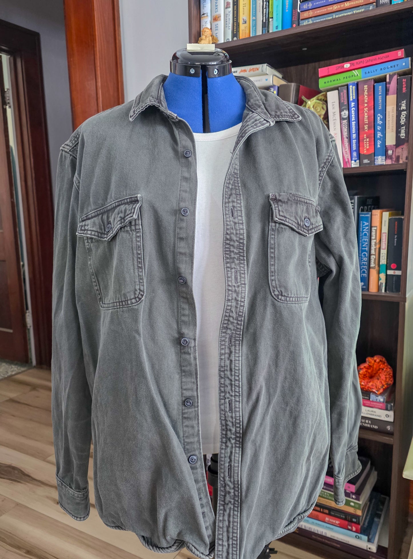 Upcycled Eclectic Patchwork Jacket, Unisex Size XL